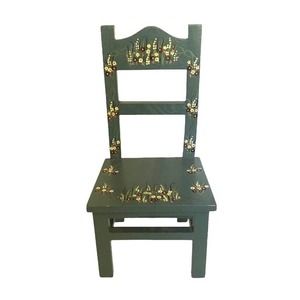 Crazy Mountain Imports Hand Painted Flowers Small Doll/Bear 11-1/2” Tall Chair